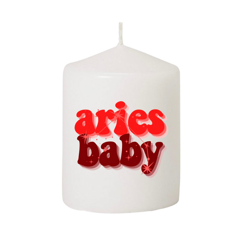 Aries Baby Candle