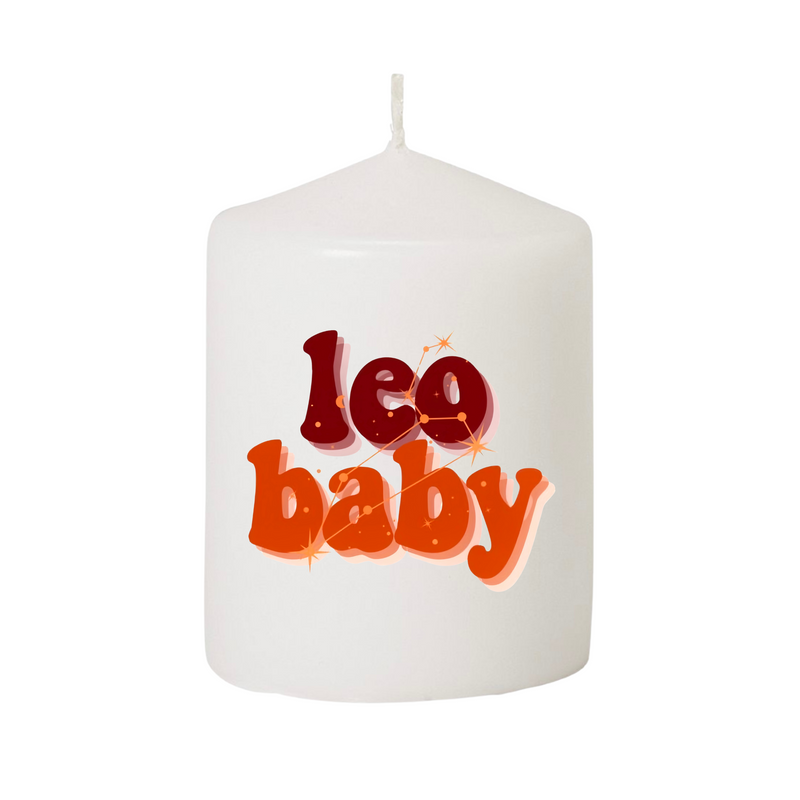 Leo Baby Candle