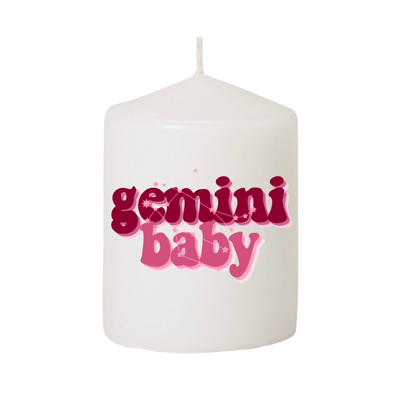 Gemini Baby Candle