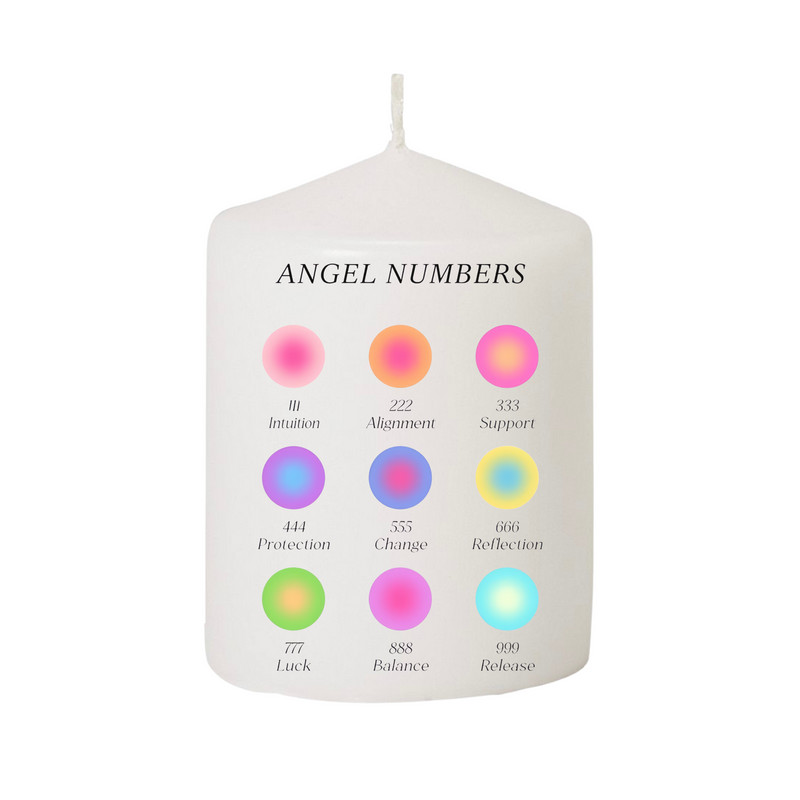 Angel Numbers Candle